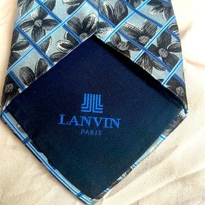 Lanvin Paris silk tie